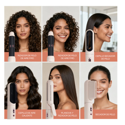 Role Hair Dryer Styler Nubelle 6 En 1 - Modelo F8118