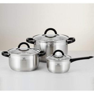 Set de Ollas Nubelle de 6 pzs - Modelo CW-006CS