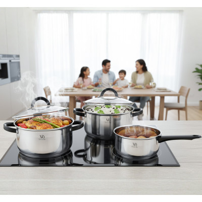 Set de Ollas Nubelle de 6 pzs - Modelo CW-006CS