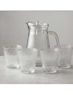 SET DE JARRA (1.2 L) + VASOS CRYSTAL FRESH | Nubelle Perú