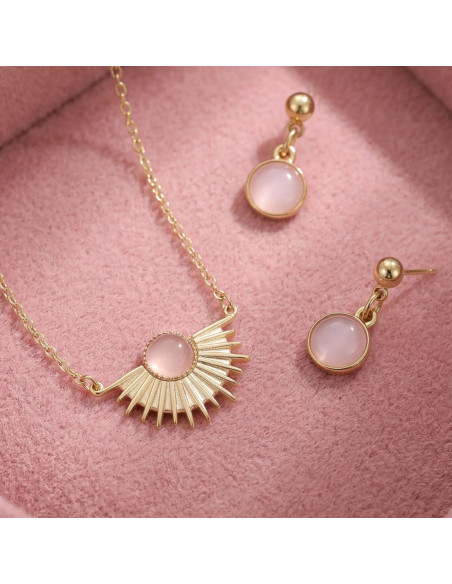 ESTUCHE COLLAR Y ARETES SOLEA