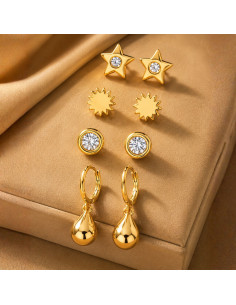 SET DE 4 ARETES IVANA