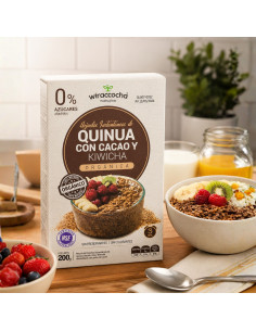 HOJUELA INSTANTANEA DE QUINUA CON KIWICHA Y CACAO 200G | Nubelle Perú