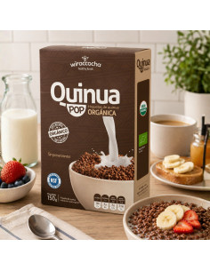 QUINUA POP CON COBERTURA DE CHOCOLATE 150G | Nubelle Perú