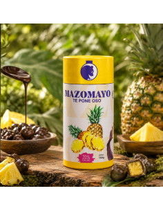 PIÑA DESHIDRATADA BAÑADO CHOCOLATE 52% MAZOMAYO | Nubelle Perú